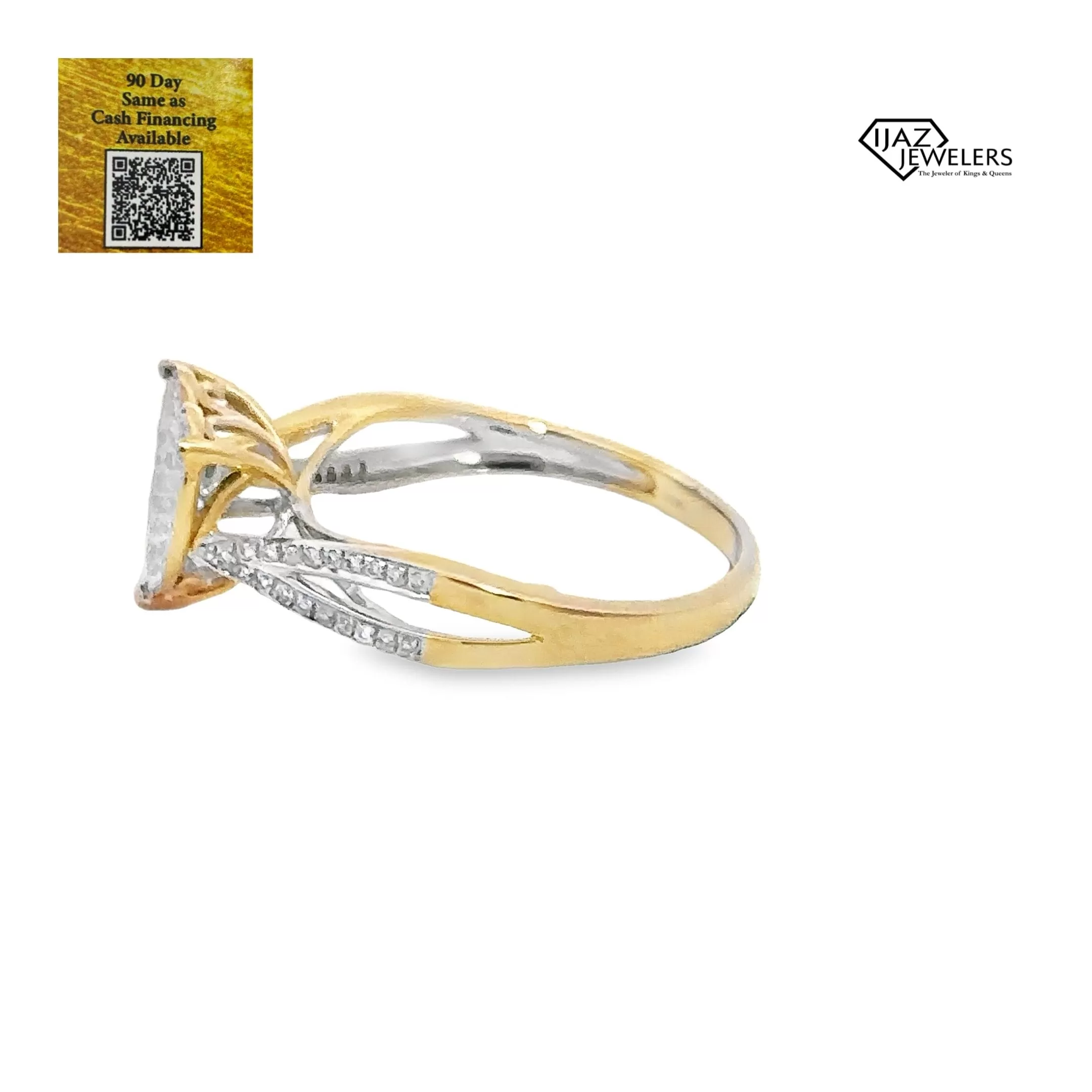 10K Gold 0.15 CTW Diamond Heart Ring