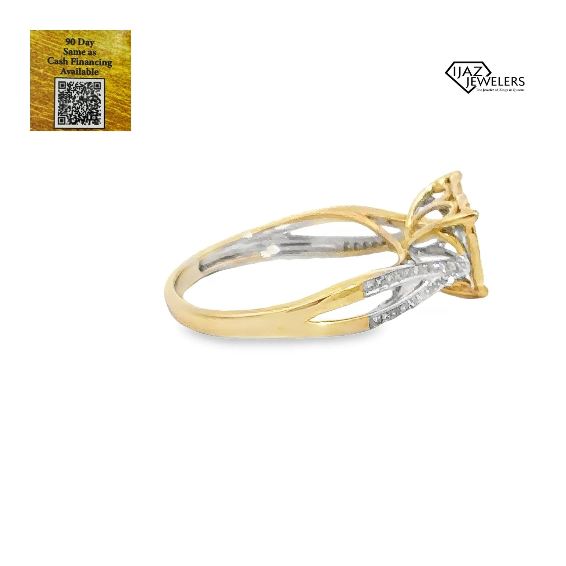 10K Gold 0.15 CTW Diamond Heart Ring