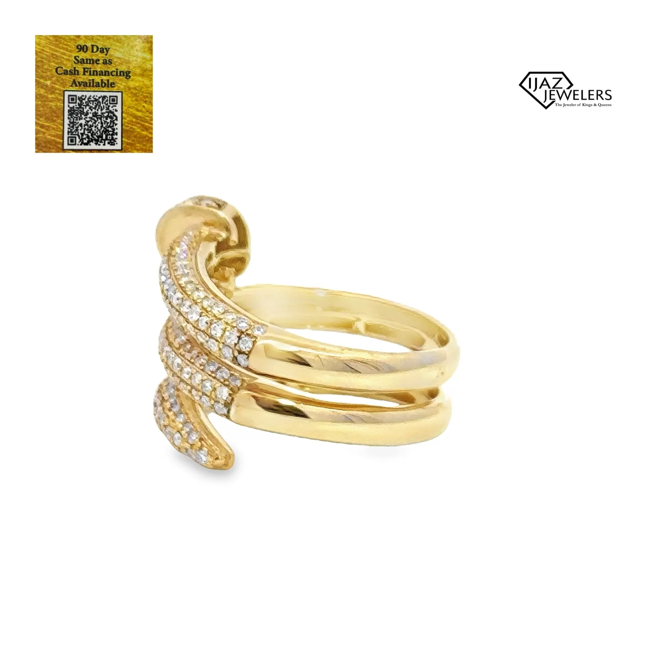 10K Gold 1.50 CTW Diamond Nail Ring