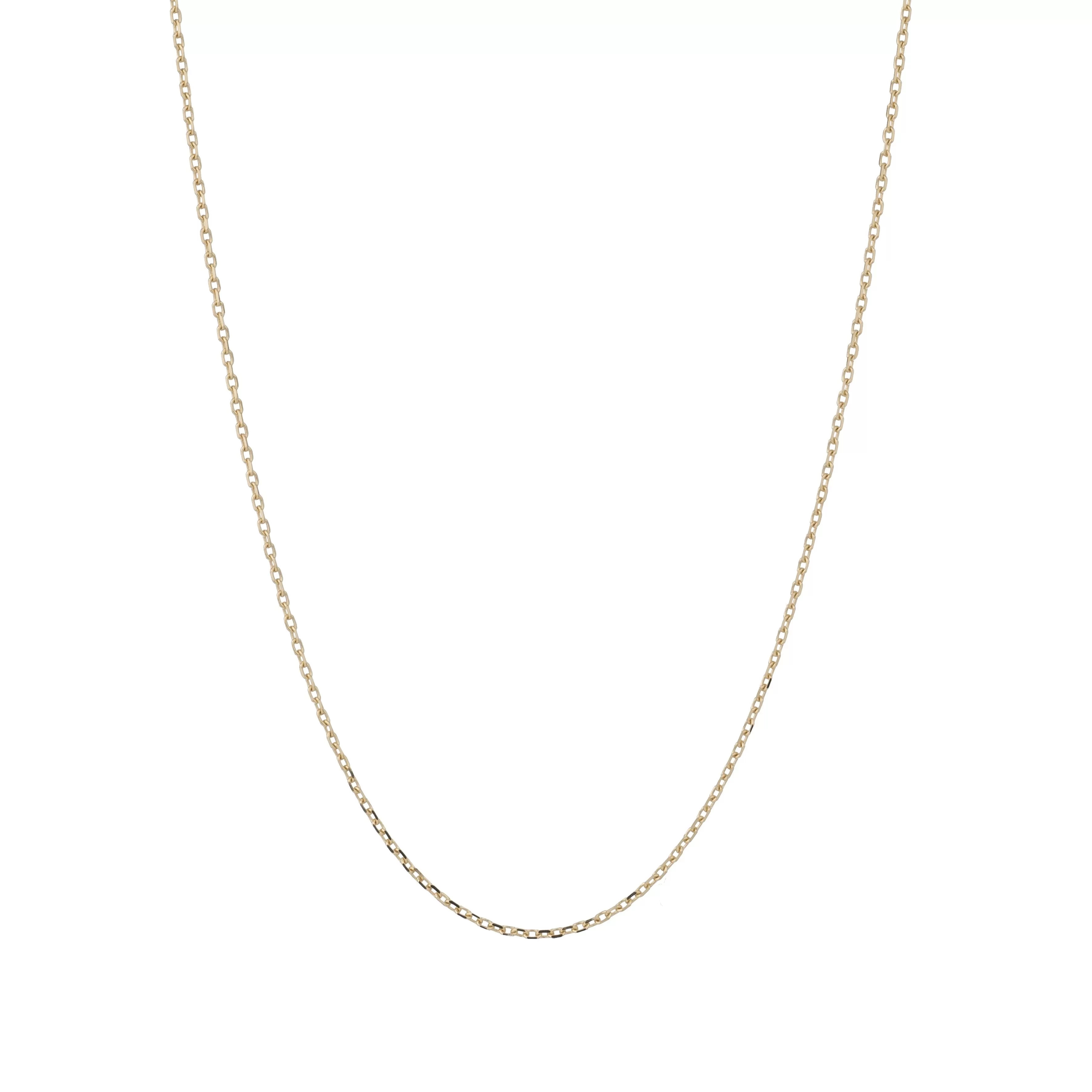 14k gold medium cable chain