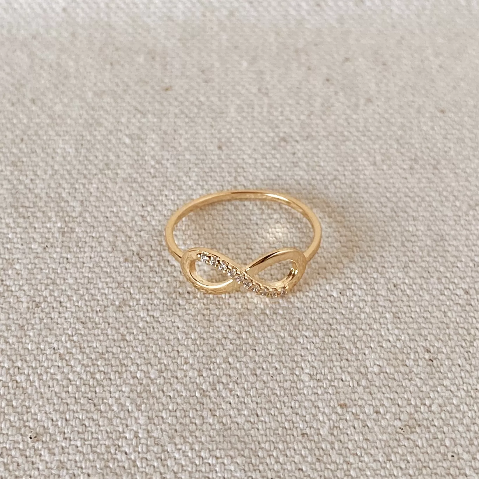 18k Gold Filled Infinity Dainty Ring