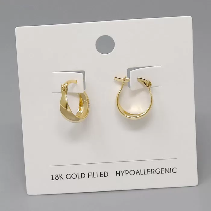 18K Gold Filled Mini Hoop Earrings