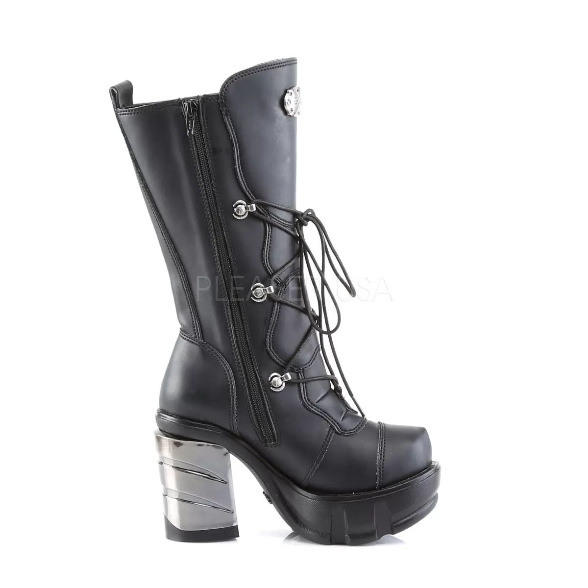 3" Heel SINISTER-203 Black Pu