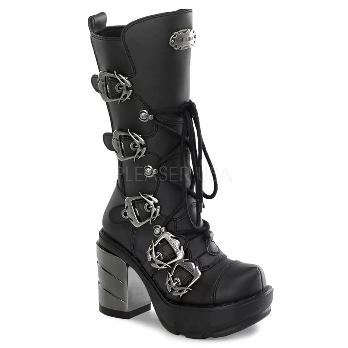 3" Heel SINISTER-203 Black Pu