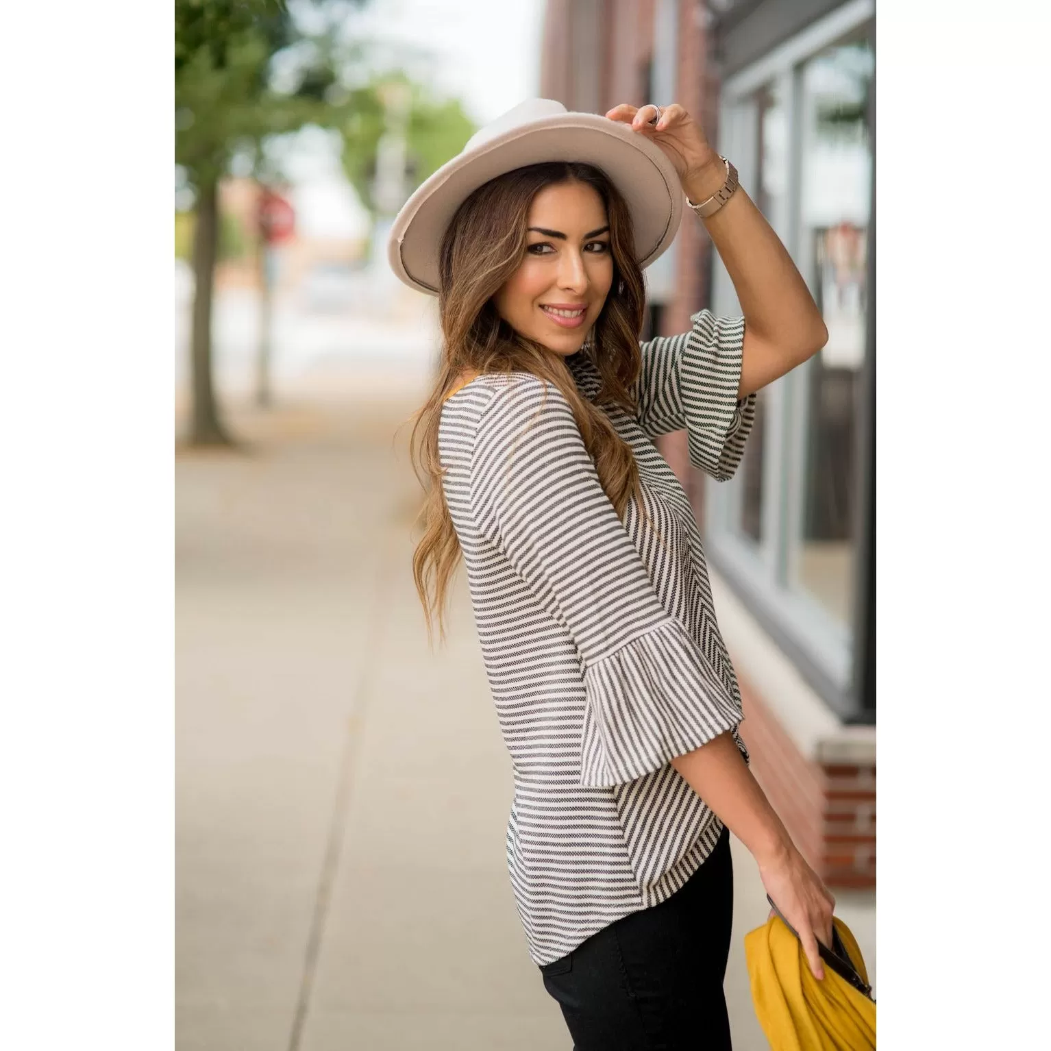 Accented Flutter Blouse