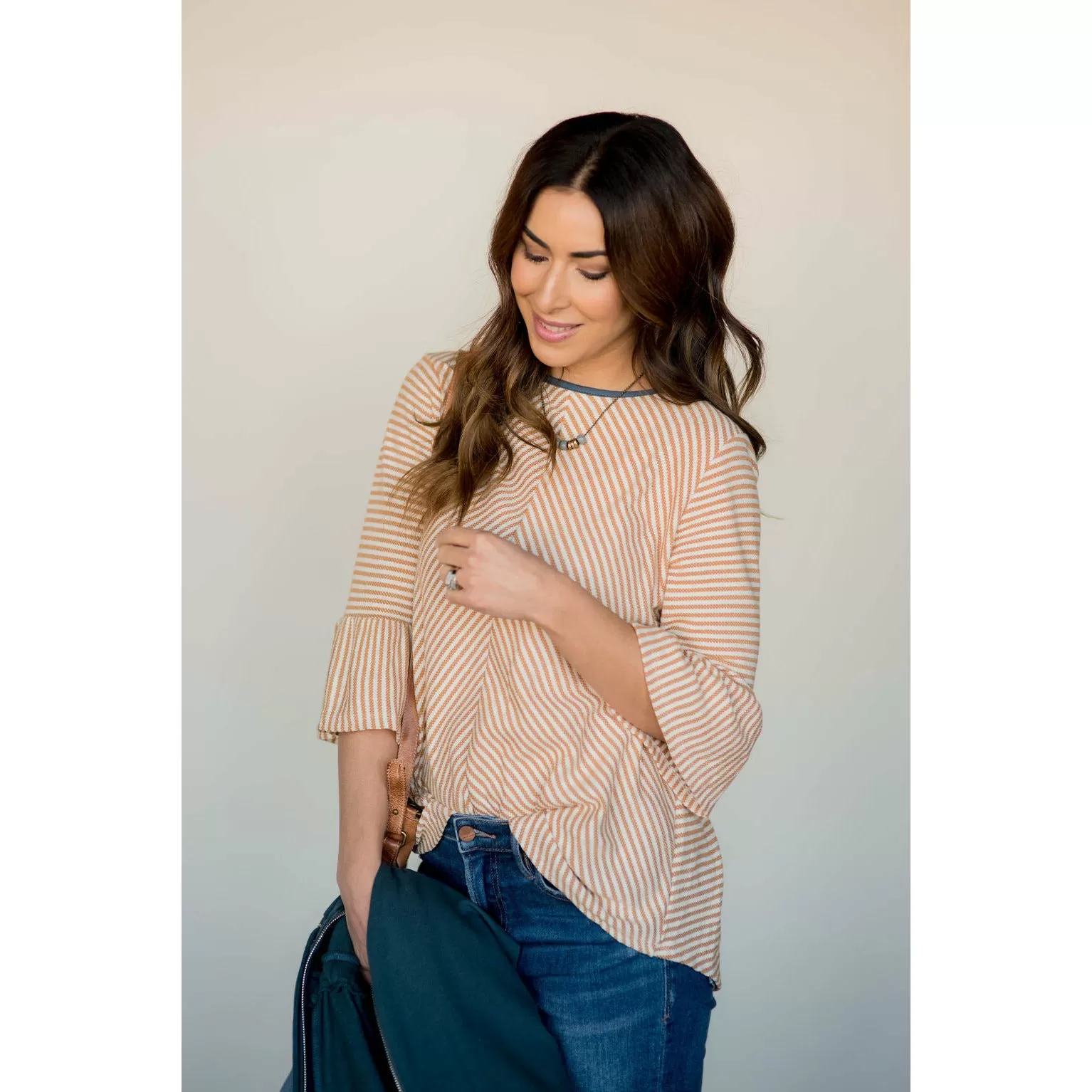 Accented Flutter Blouse