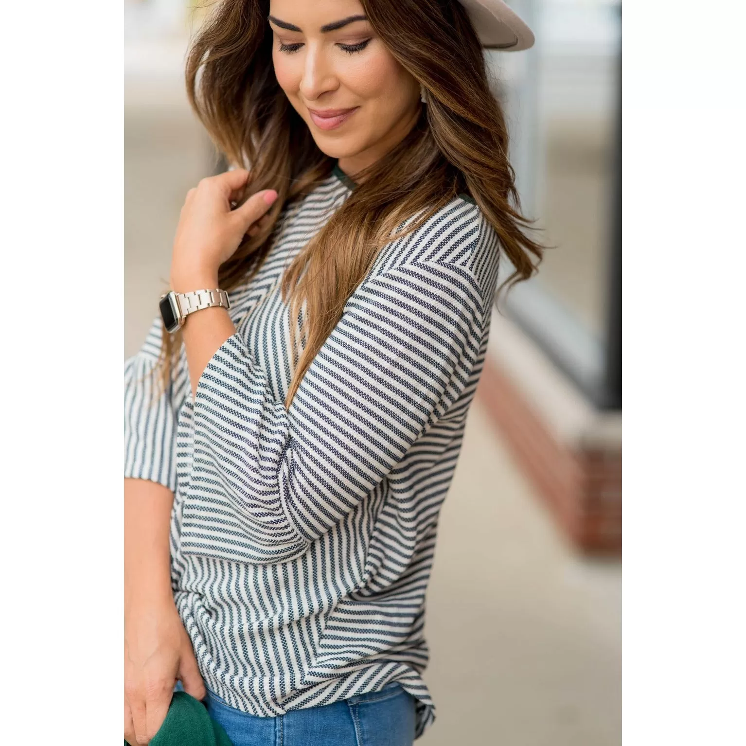 Accented Flutter Blouse