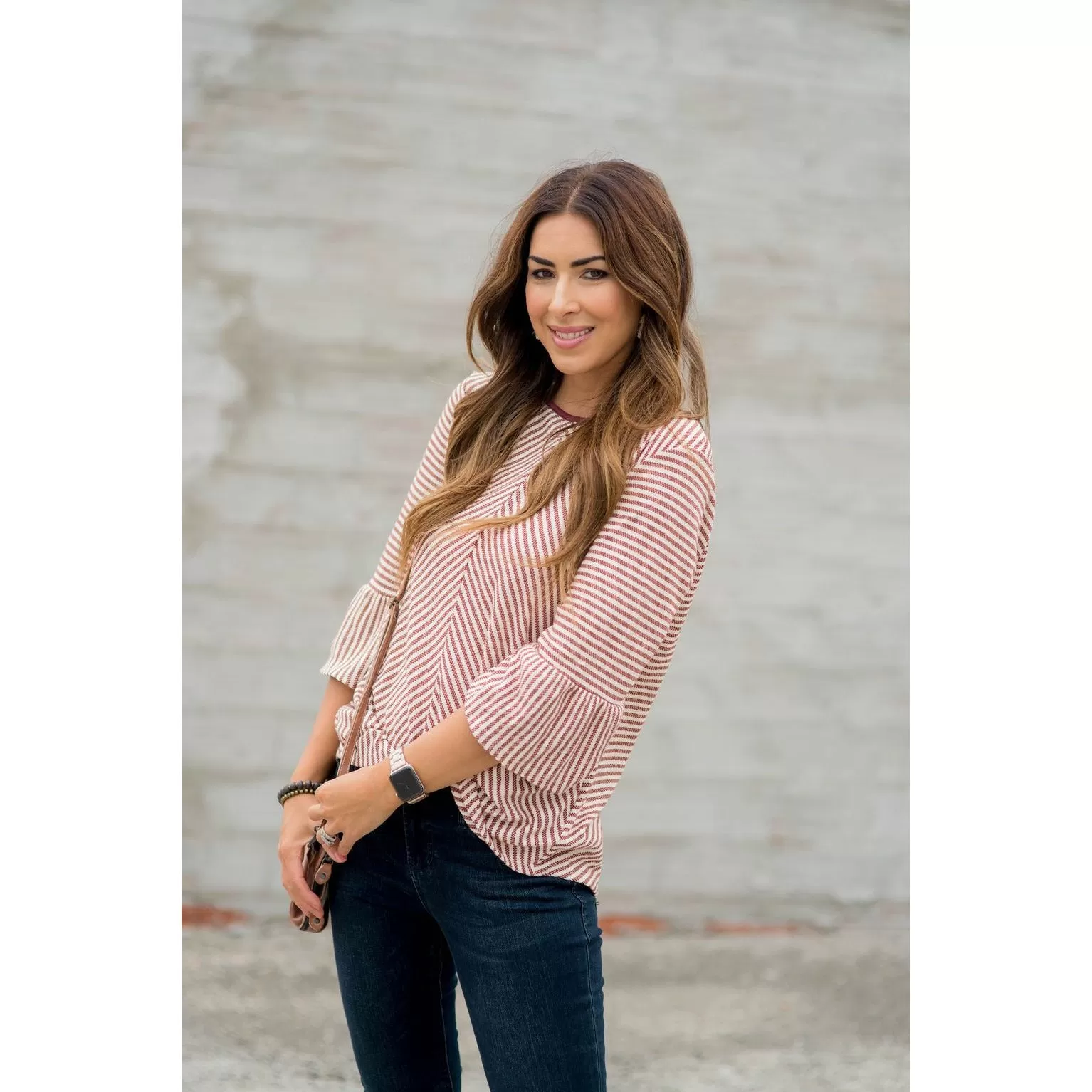 Accented Flutter Blouse