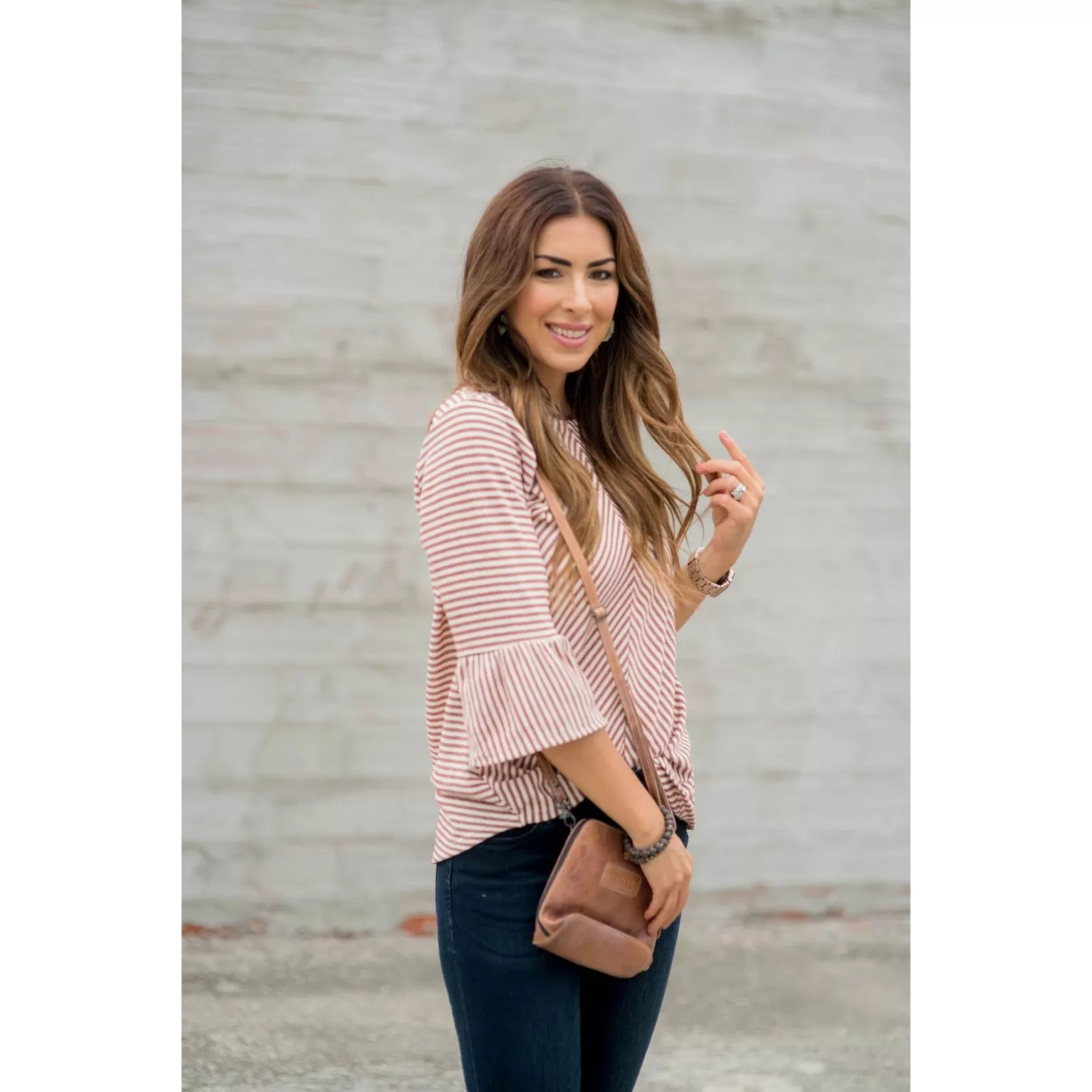 Accented Flutter Blouse