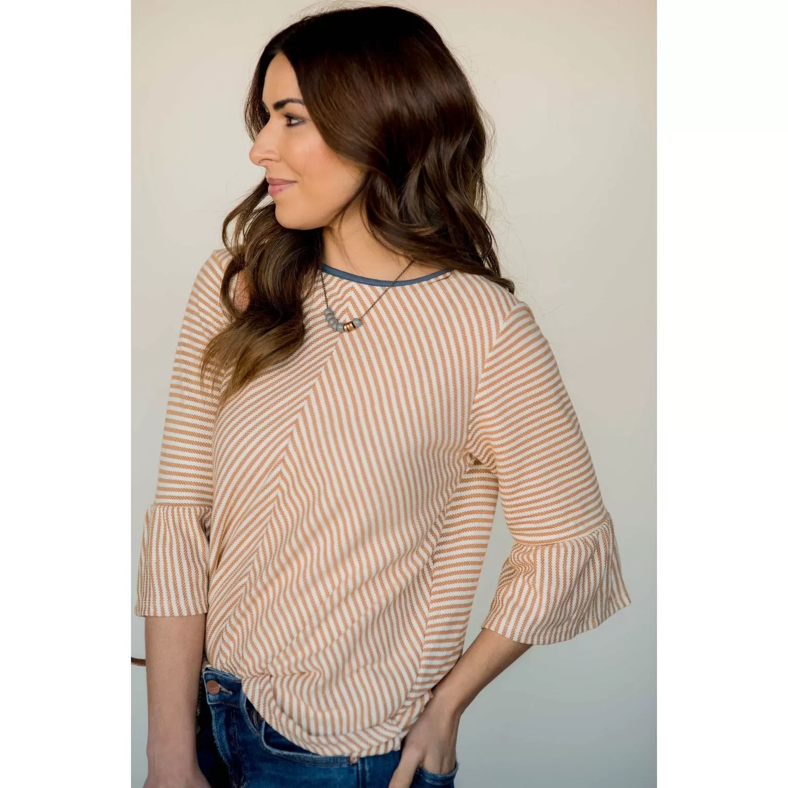 Accented Flutter Blouse