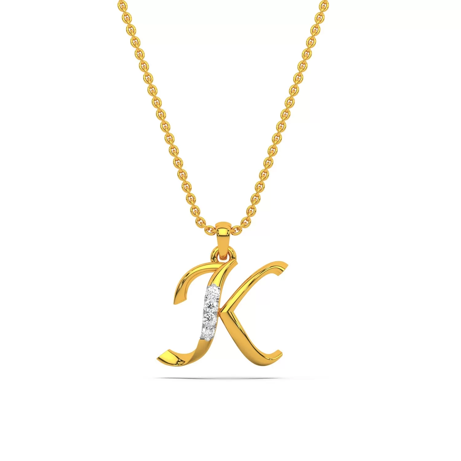 Alphabet K  Unisex Pendant