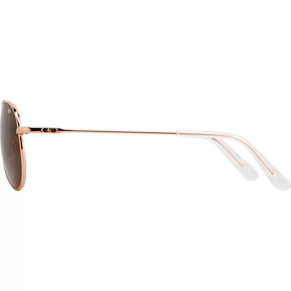 American Optical Big General Sunglasses | Rose Gold/Glass Brown