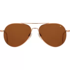 American Optical Big General Sunglasses | Rose Gold/Nylon Brown