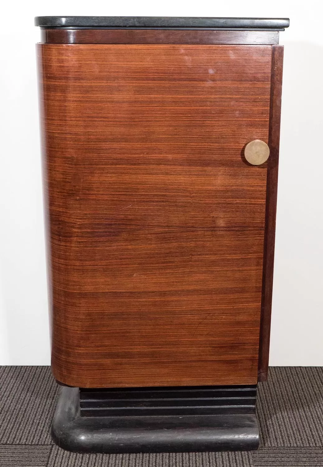 Art Deco Marble Topped Bar Cabinets