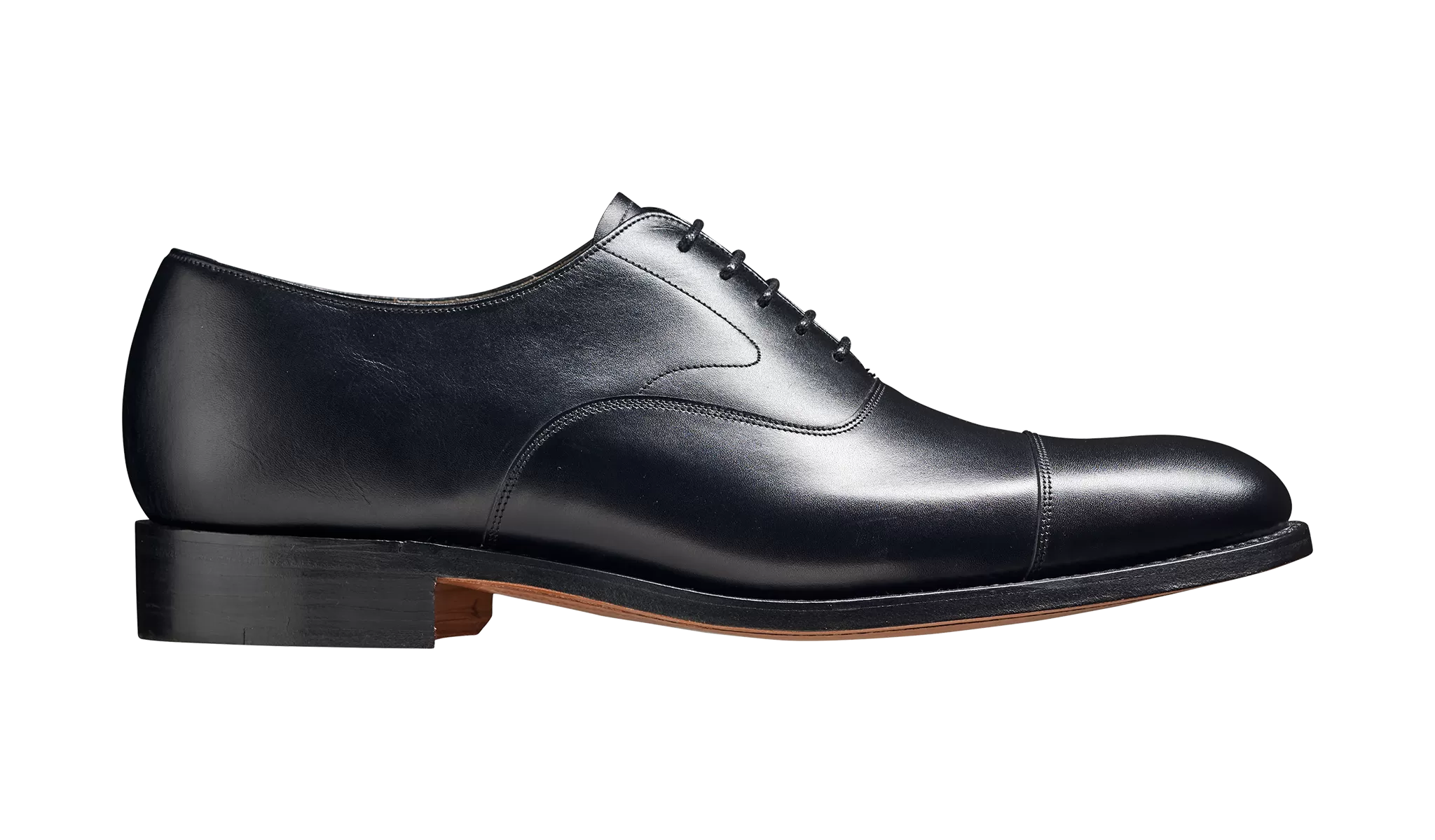 Barker Malvern  Toe-Cap Oxford Shoe -Black Calf