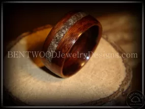 Bentwood Ring - Macassar Ebony with Dark Sand Inlay