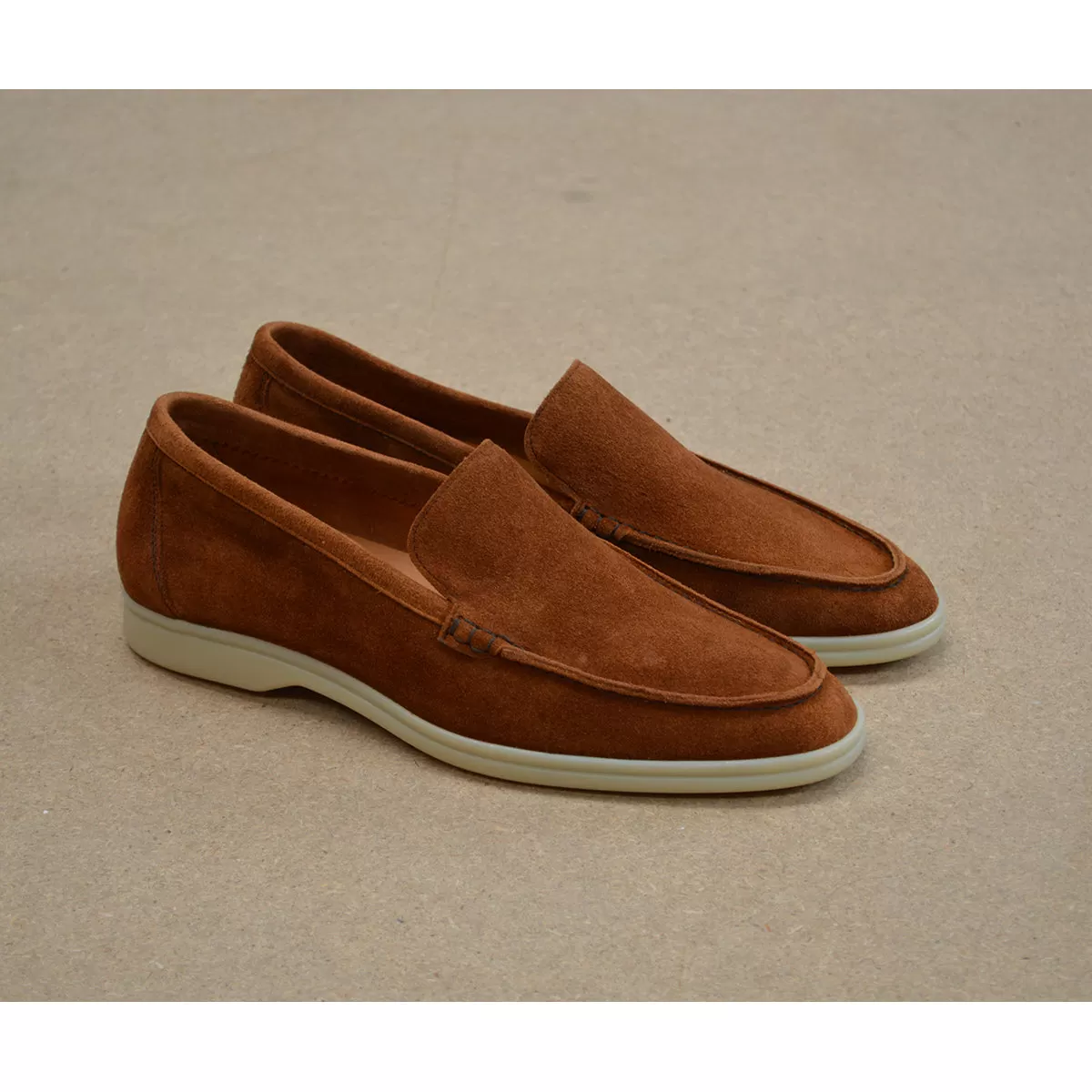 Berwick 1707 Flex Walk Loafer(5365) -Kudu Reverse Suede In Snuff