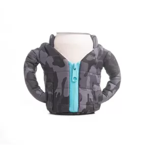 Beverage Jacket Camo Grey/Aqua