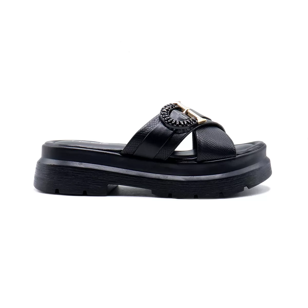 Black Casual Slipper 074190