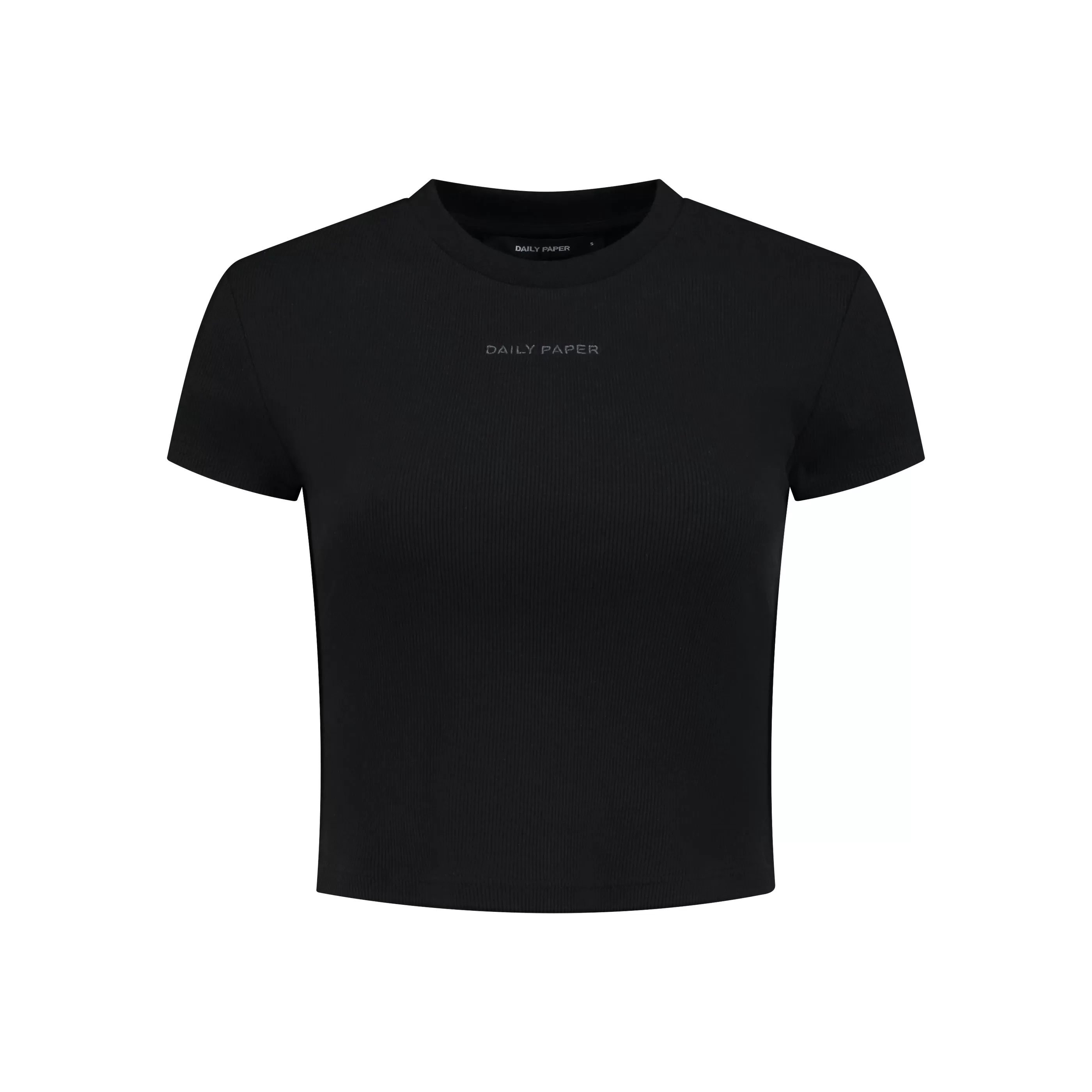 Black Logotype Cropped T-Shirt