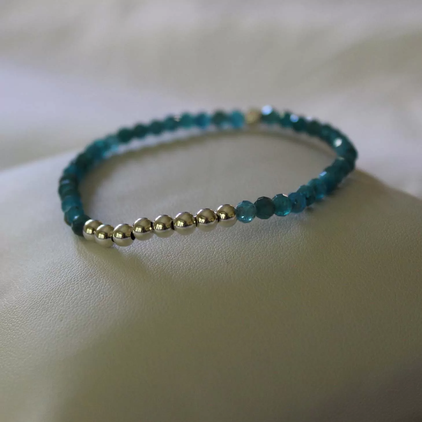 Blue Apatite Bracelet