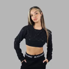 Blvck Monogram Sweater Cropped