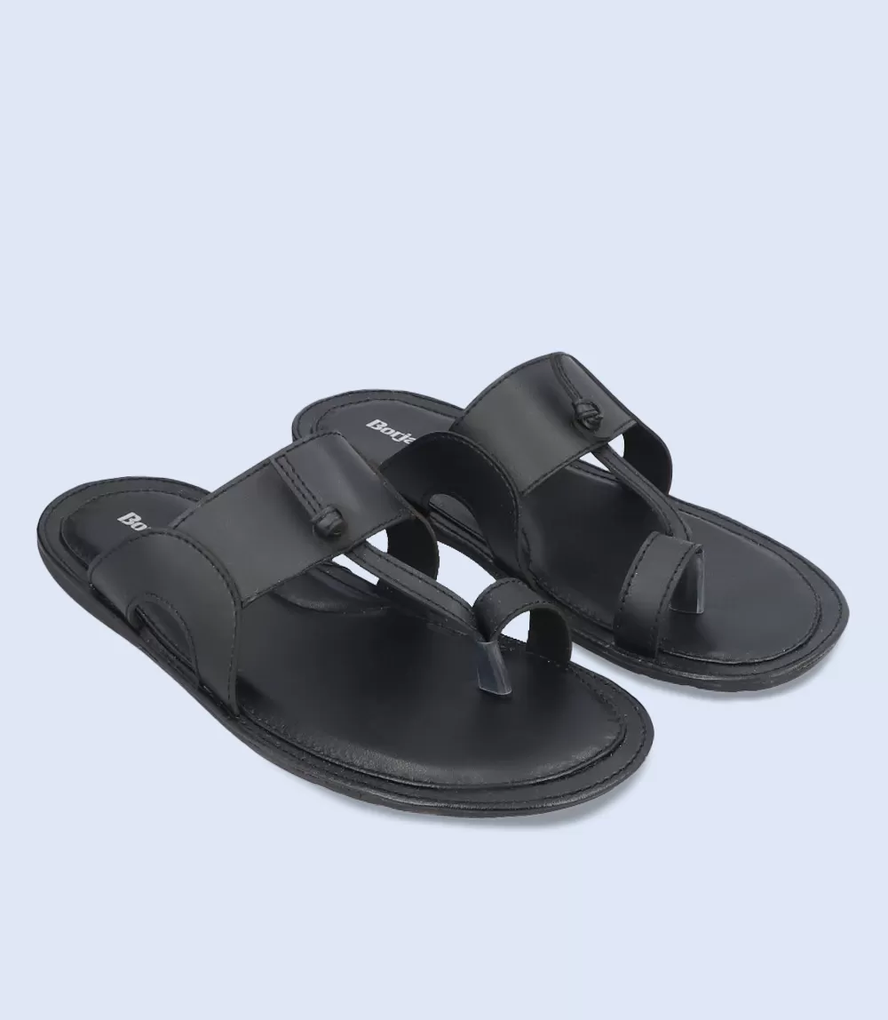 BM5636-BLACK-Men Casual Chappal