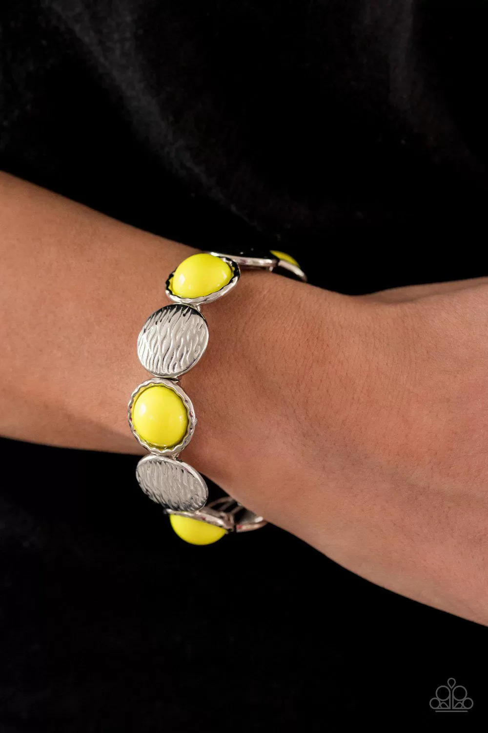 Boardwalk Boho Yellow Bracelet - Paparazzi Accessories