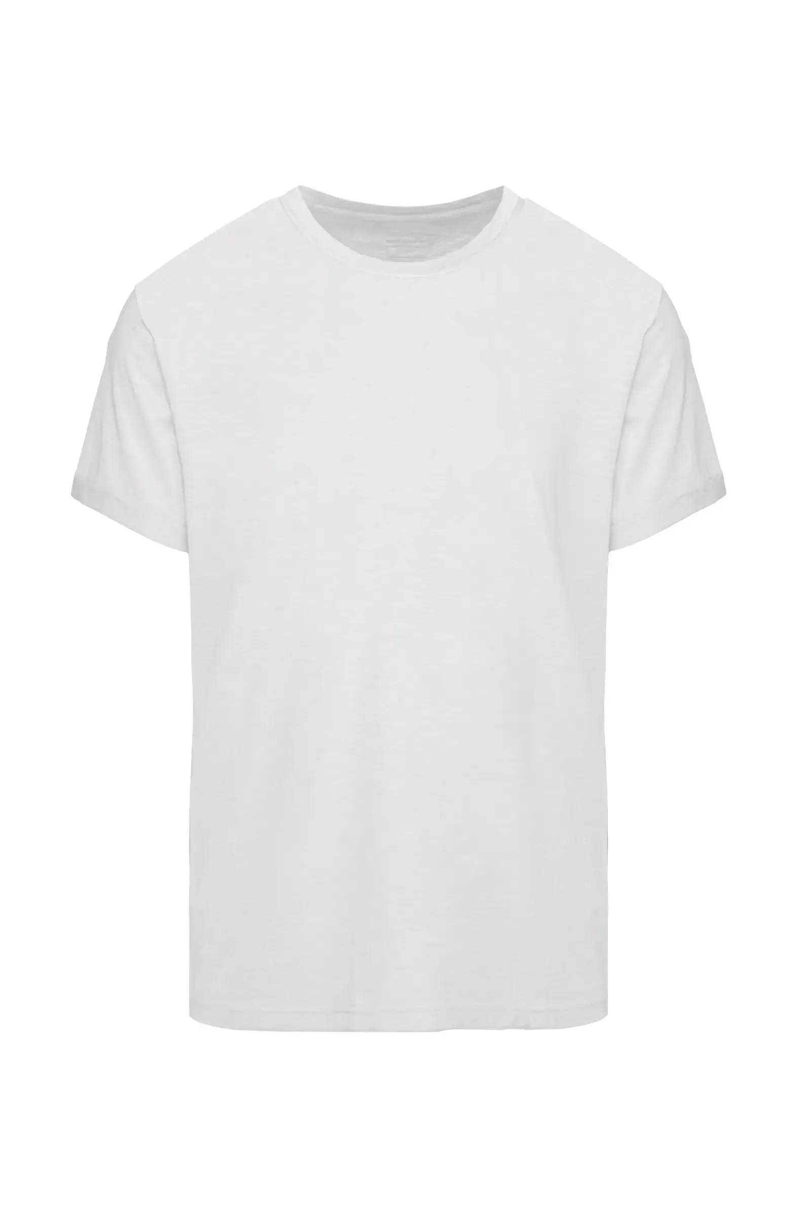 Bomboogie Men's crew-neck t-shirt in slub cotton TM7903TJSSG 00 optical white