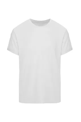 Bomboogie Men's crew-neck t-shirt in slub cotton TM7903TJSSG 00 optical white