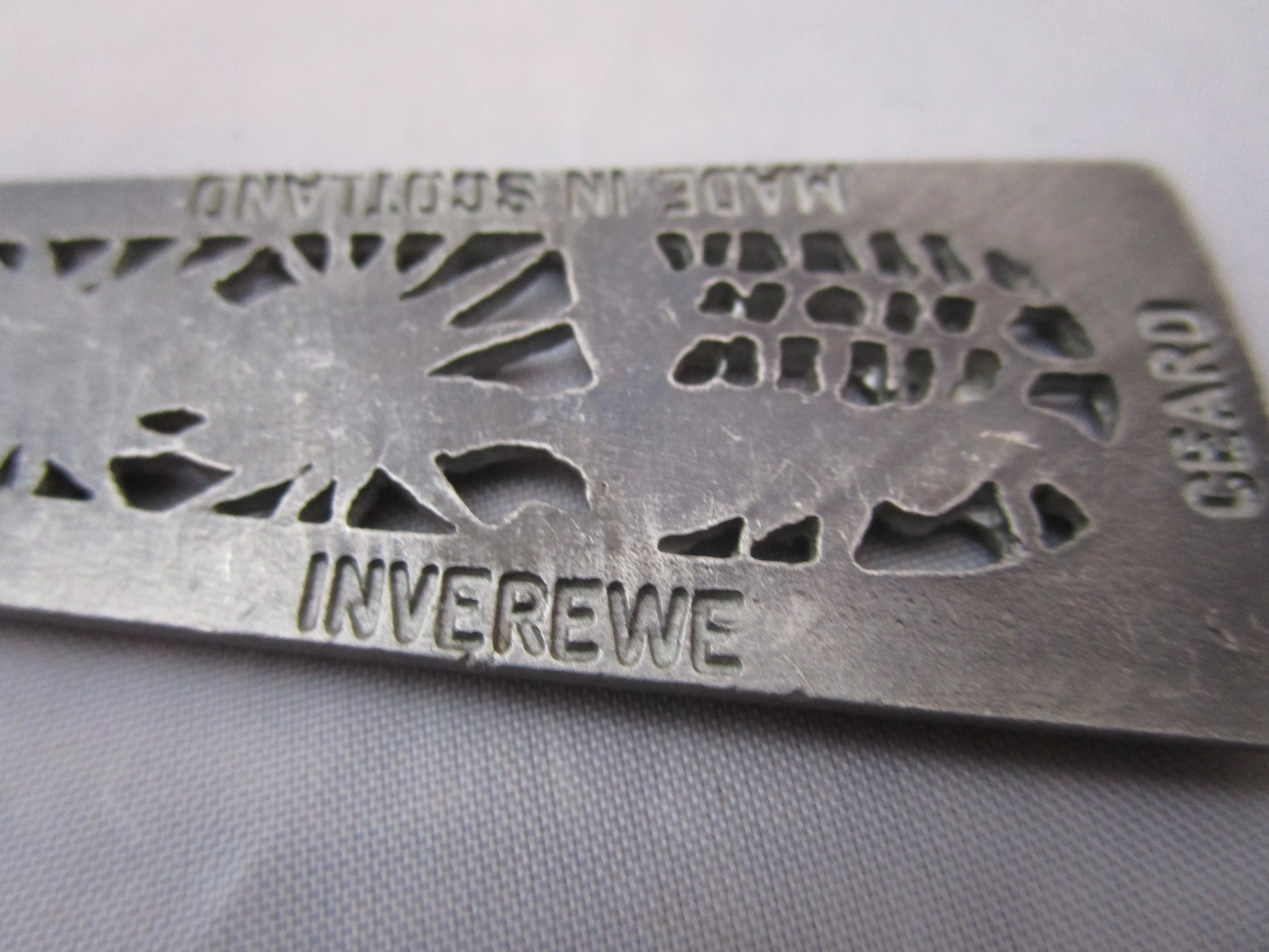 Brutalist Scottish Ceard Inverewe Pewter Pendant Vintage c1970