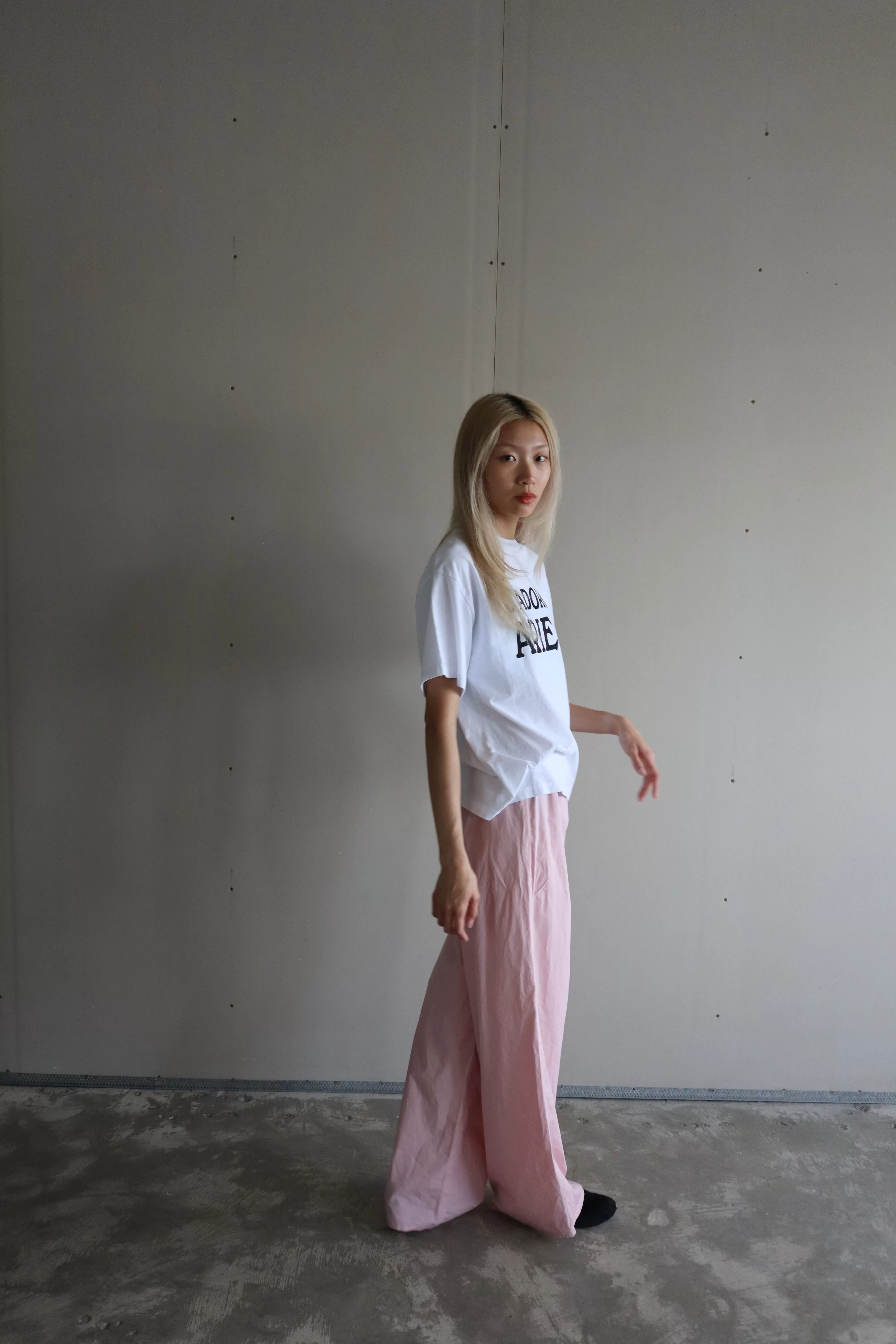 BUBBLEGUM PINK COTTON PANTS