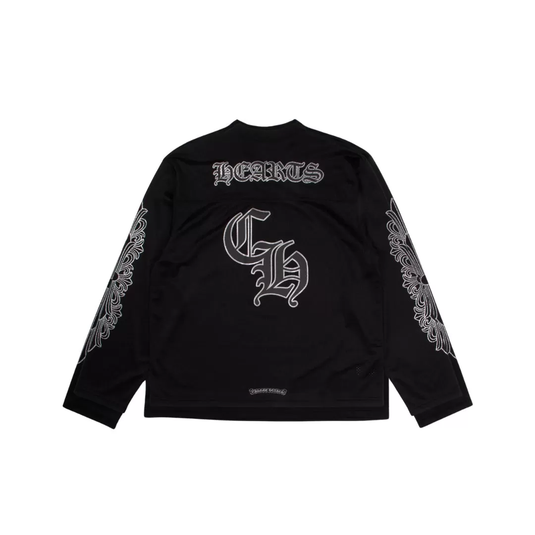 CHROME HEARTS MESH STADIUM FOOTBALL JERSEY BLACK