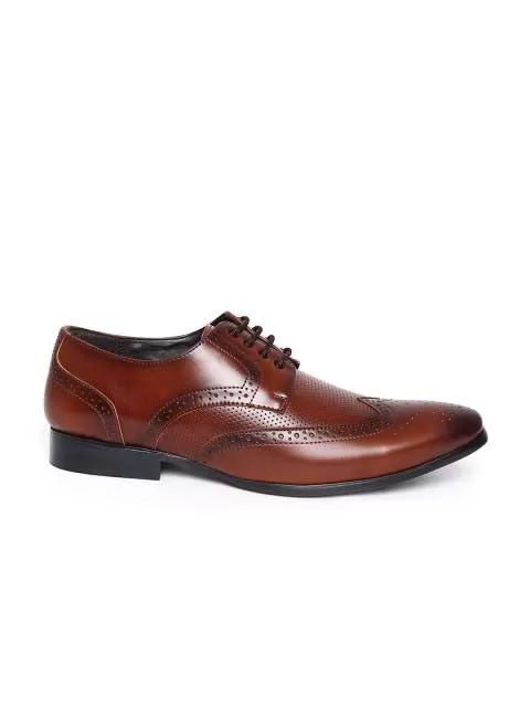 Cognac Brogue Formal Shoes