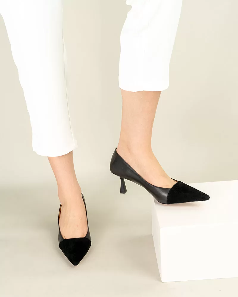 Colorblock Patchwork Pumps