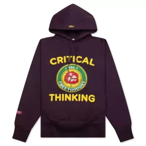 Critical Thinking Hoodie - Blackberry Wine