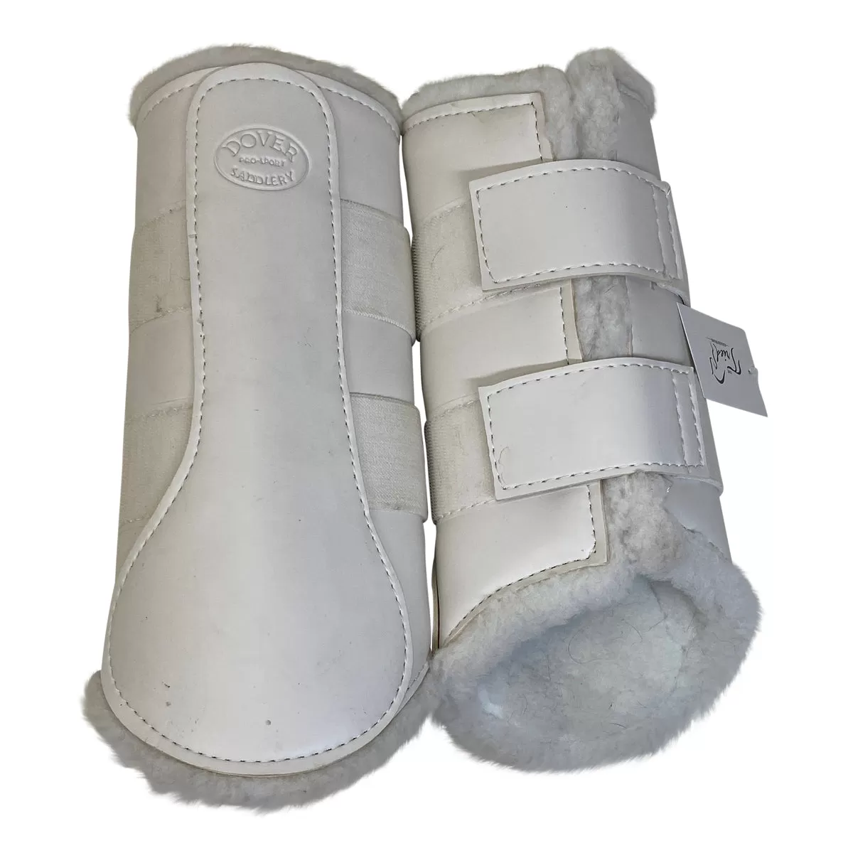 Dover Fleece Sport Boots in White - Horse