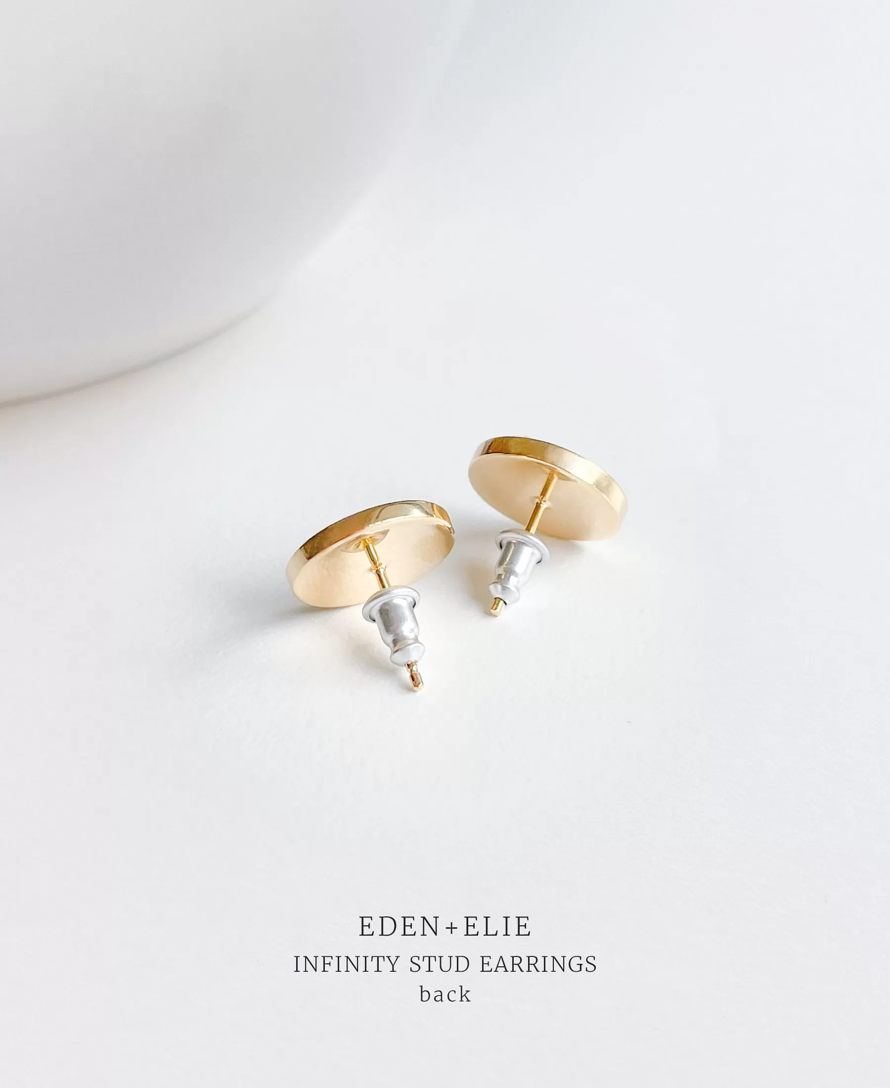 EDEN   ELIE Infinity stud earrings - silk