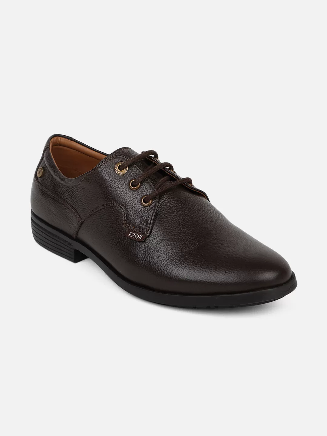 Ezok Men Leather Formal (Brown)