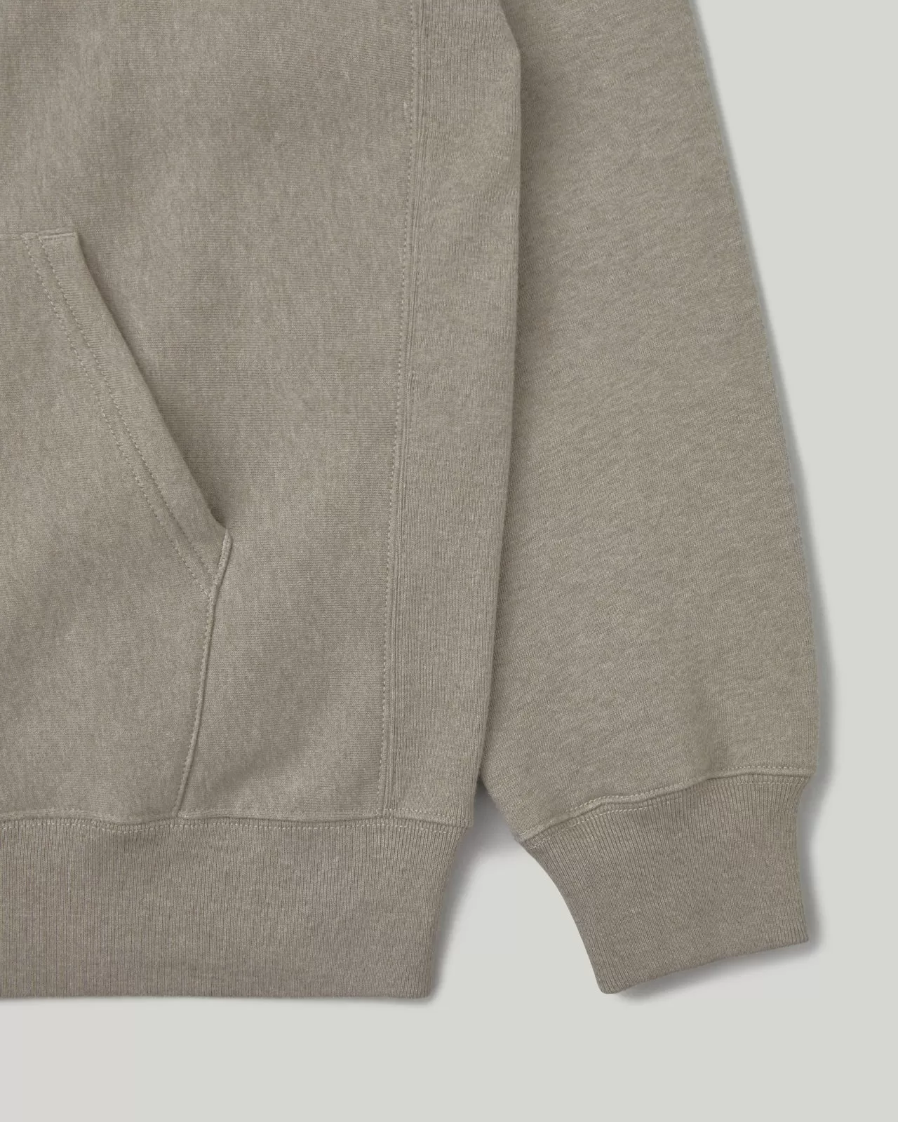 Full Zip Pocket Hoodie Sage