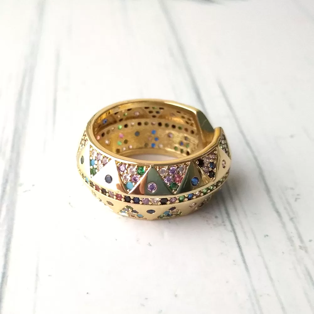 Geometric Pattern Ring