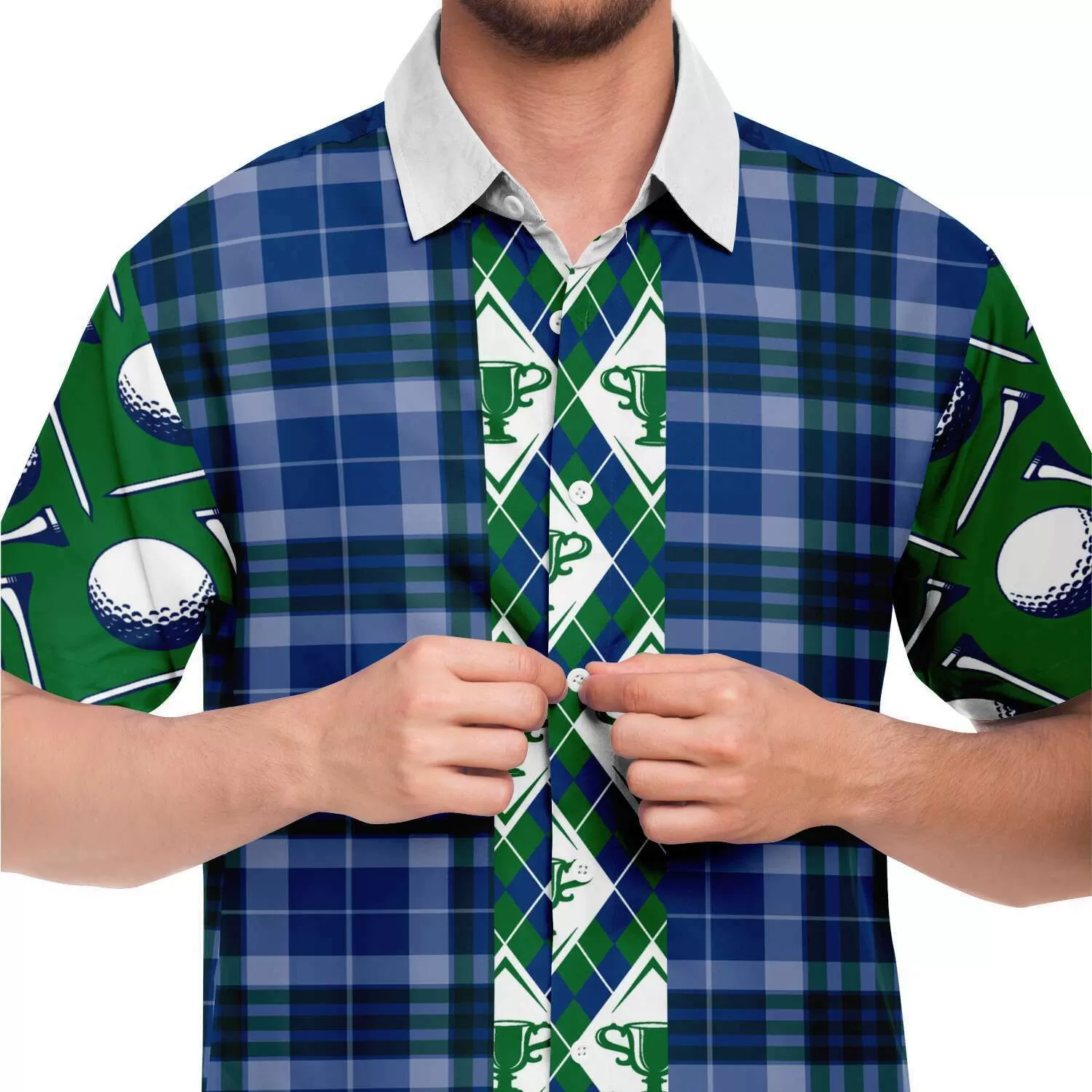 Golf Edinburgh Short Sleeve Button Down Shirt