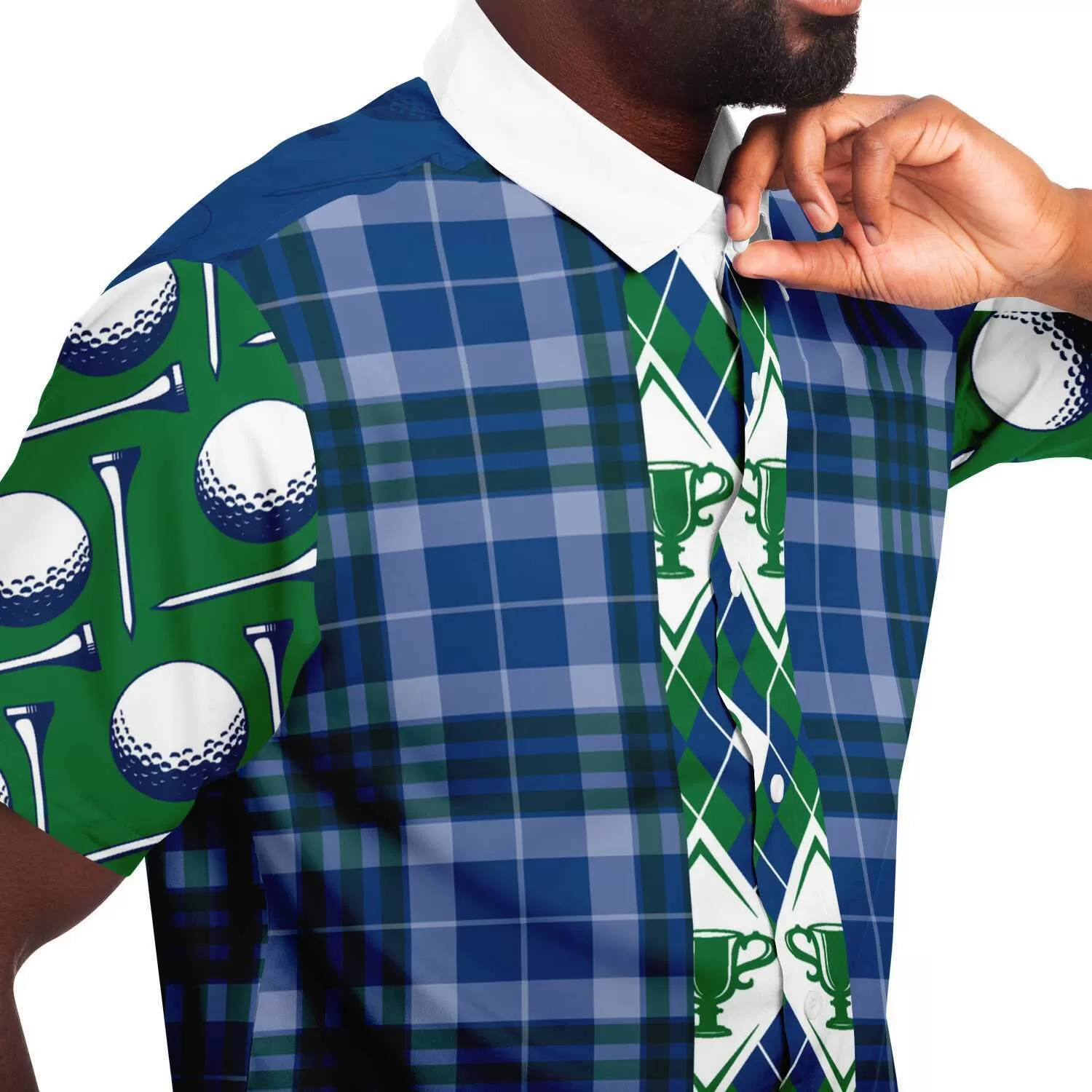 Golf Edinburgh Short Sleeve Button Down Shirt