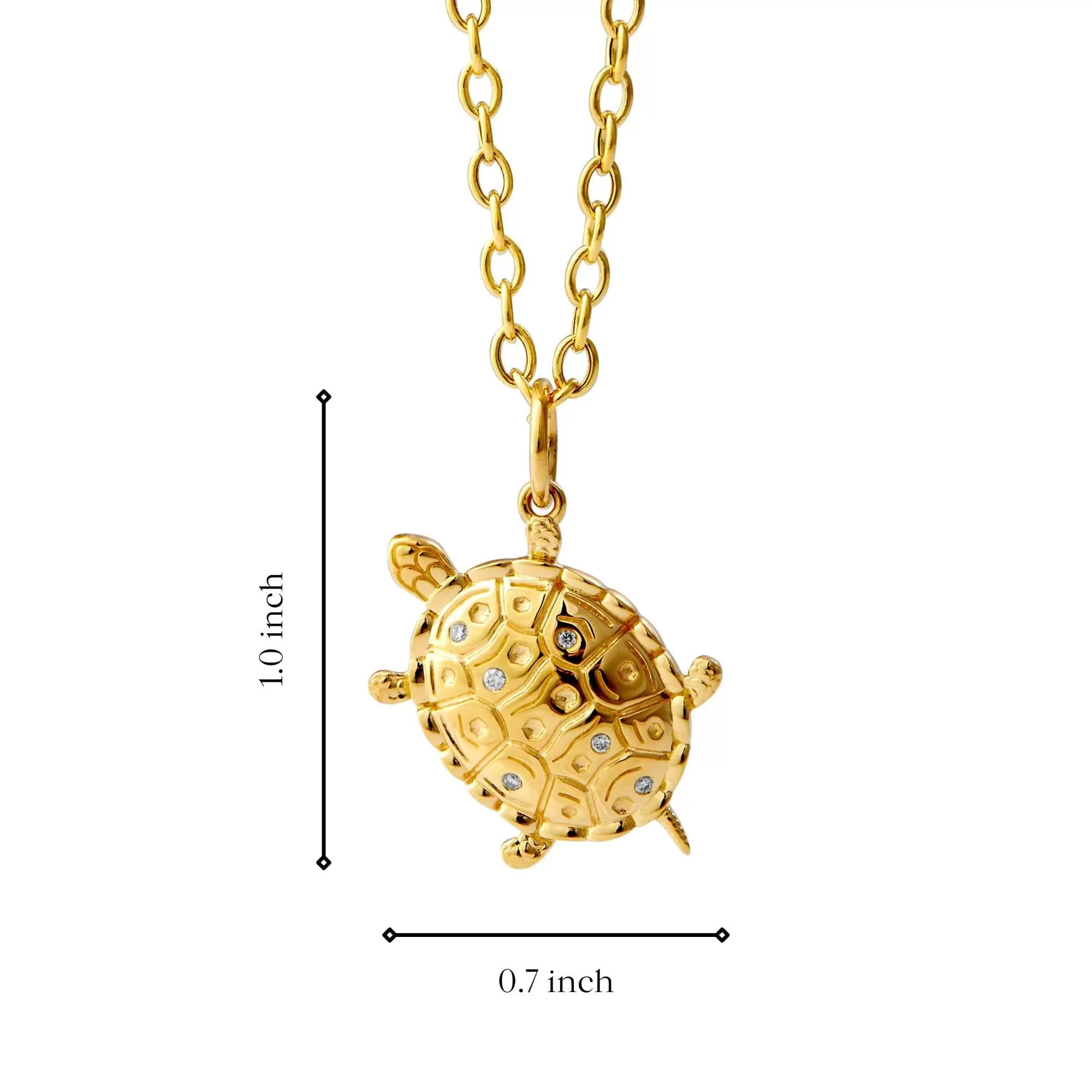 Jardin Turtle Charm Pendant