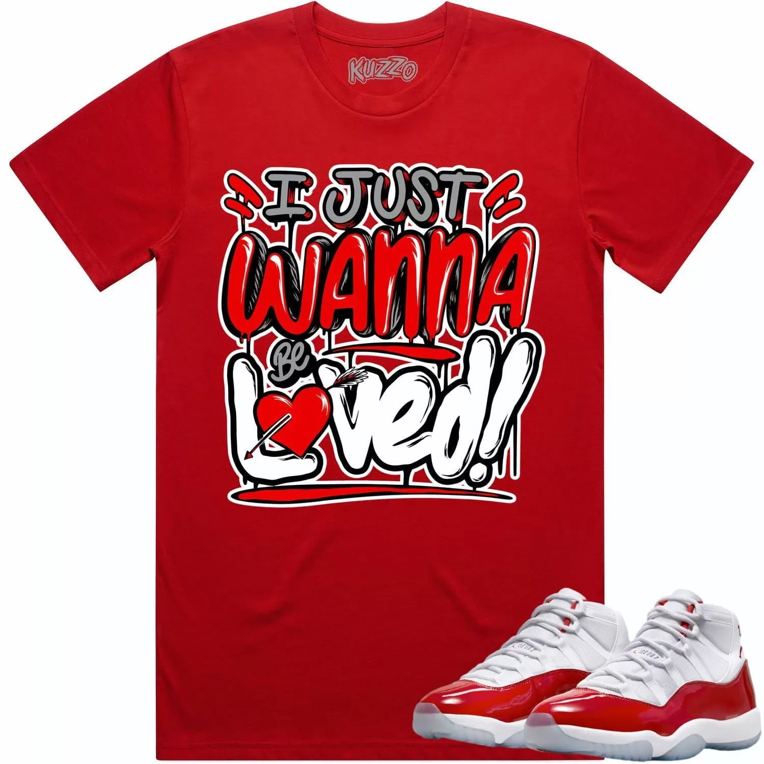 Jordan 11 Cherry 11s Shirt to Match - RED LOVED