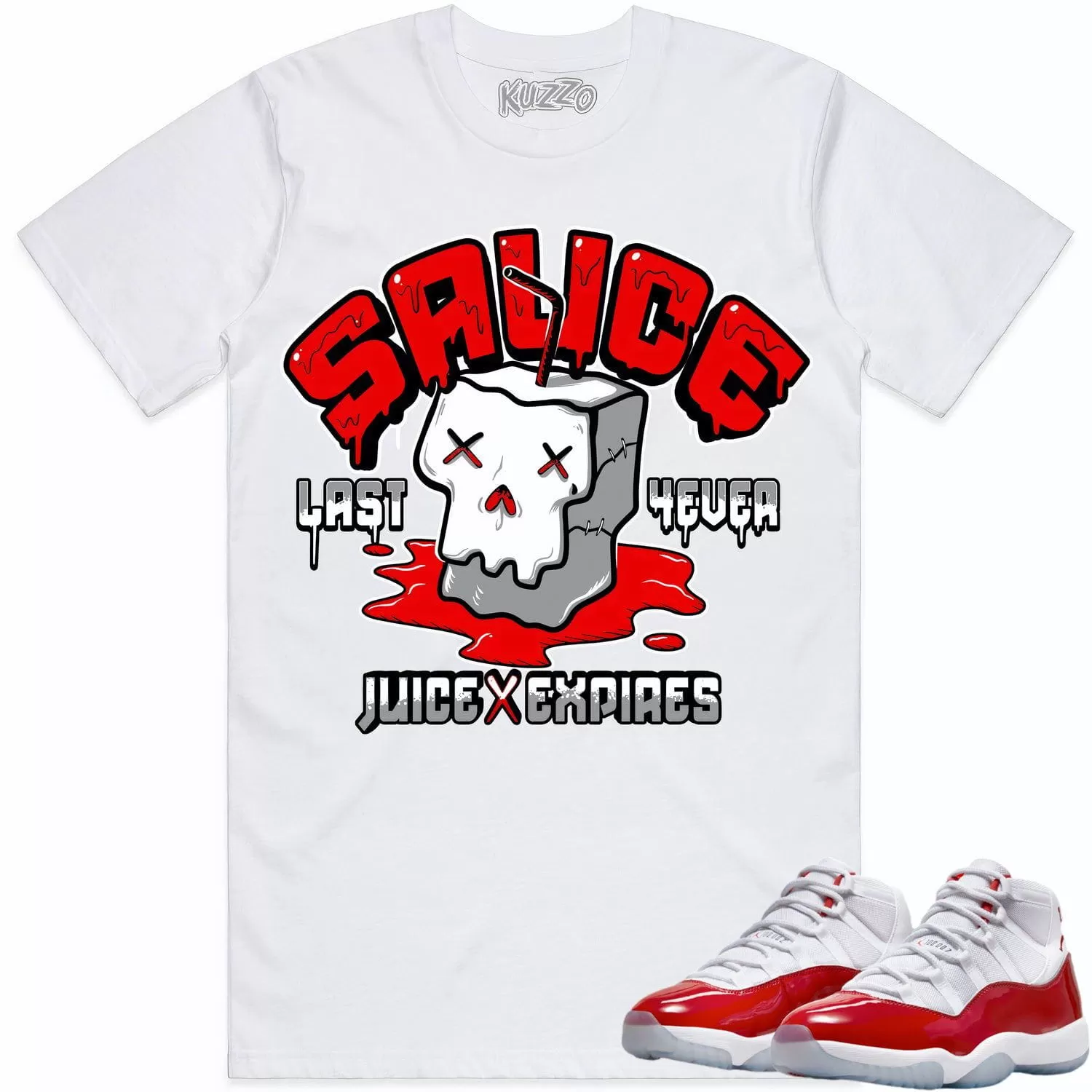 Jordan 11 Cherry 11s Shirt to Match - RED SAUCE