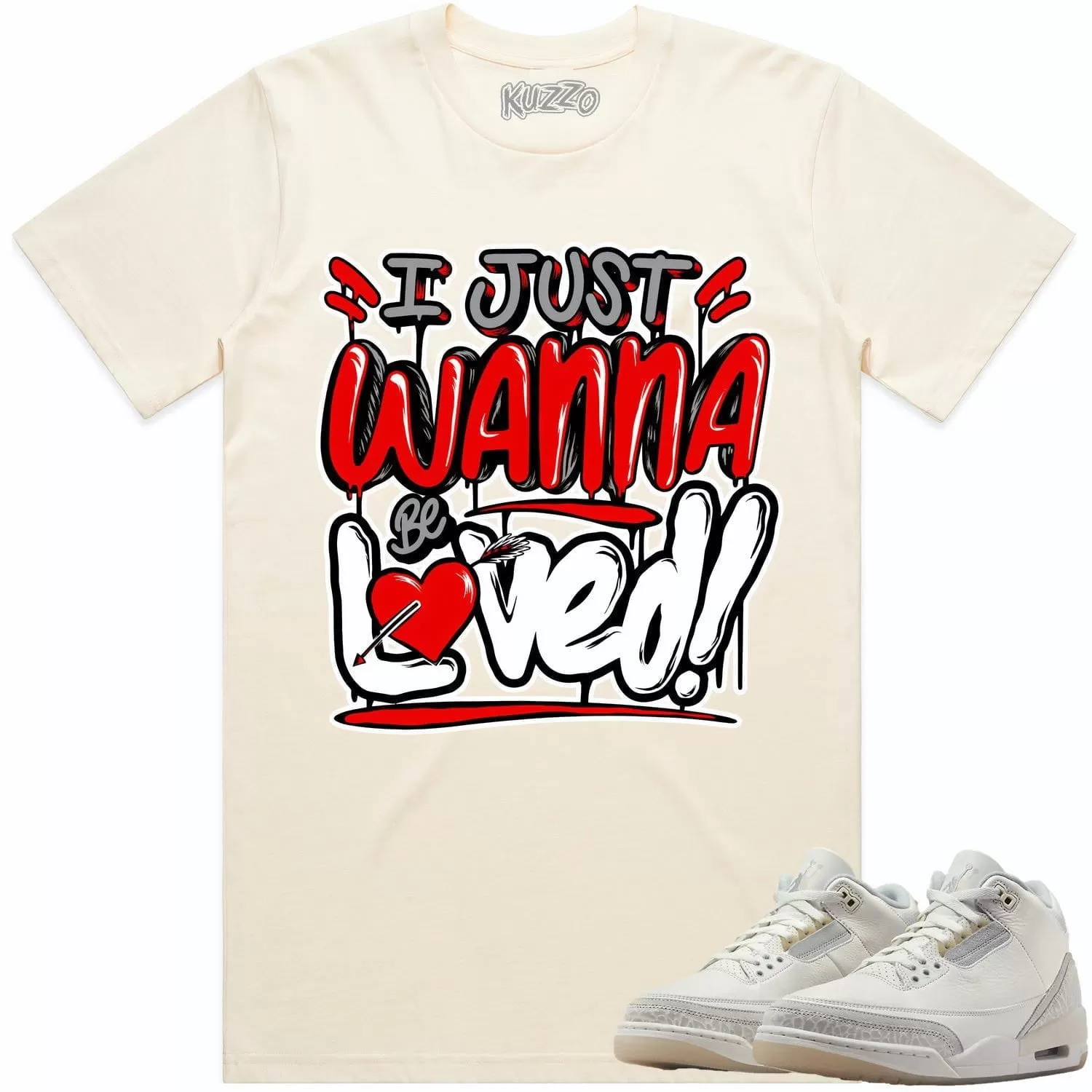 Jordan Retro 3 Craft Ivory 3s Shirt to Match - RED LOVED