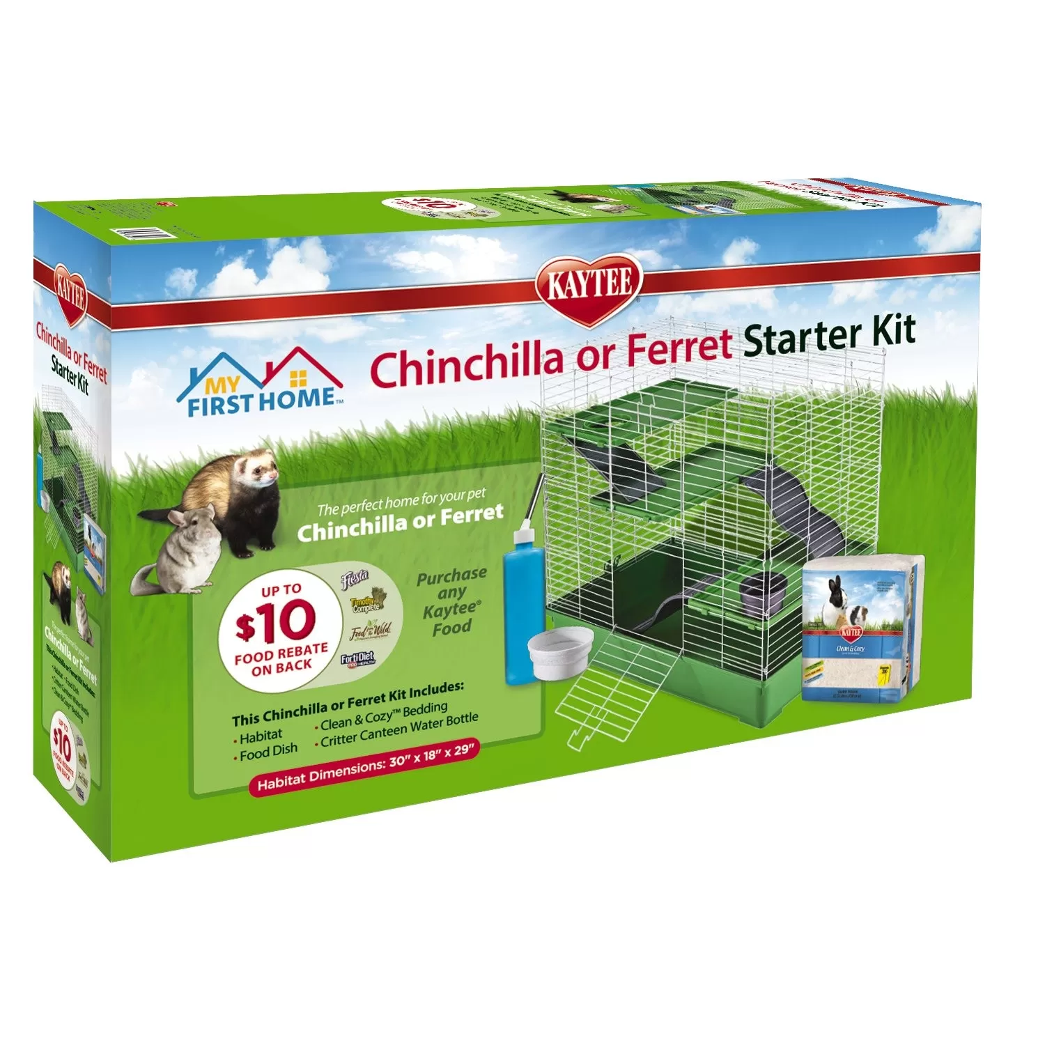 Kaytee My First Home Ferret or Chinchilla Starter Kit 30x 18 x 29