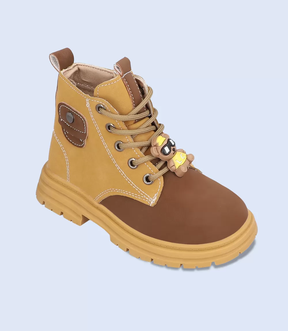 KB0120-MUSTARD-Boys Formal Booties