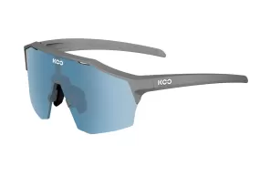 KOO Alibi Cycling Sunglasses - Grey Matte w/ Turquoise Lens